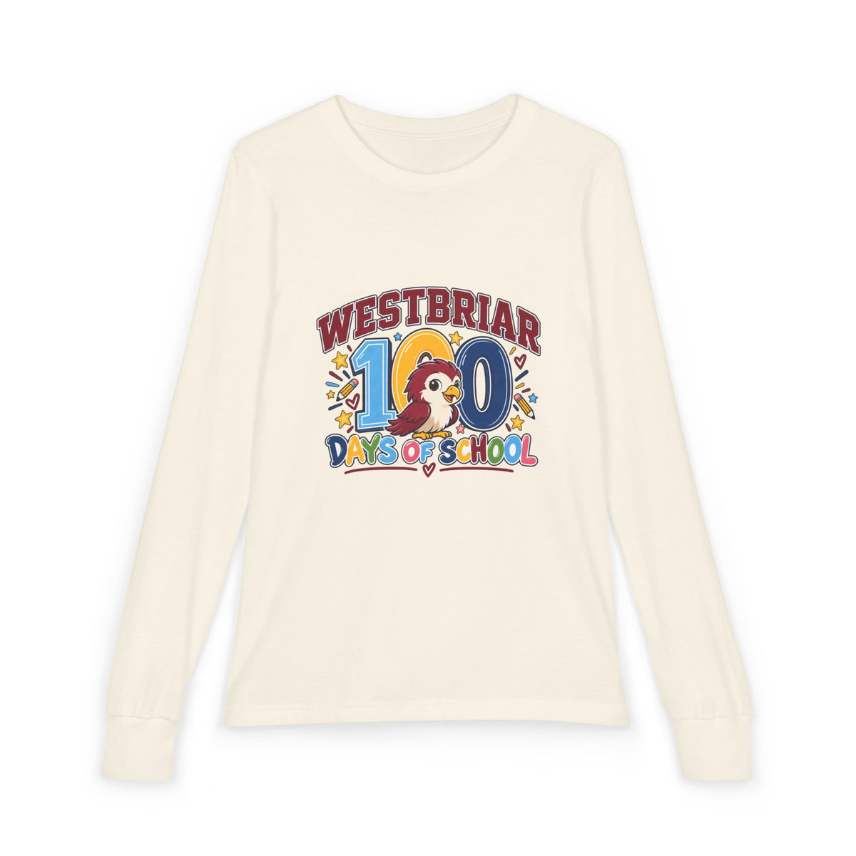 Westbriar 100th Day of School Youth Long Sleeve Tee