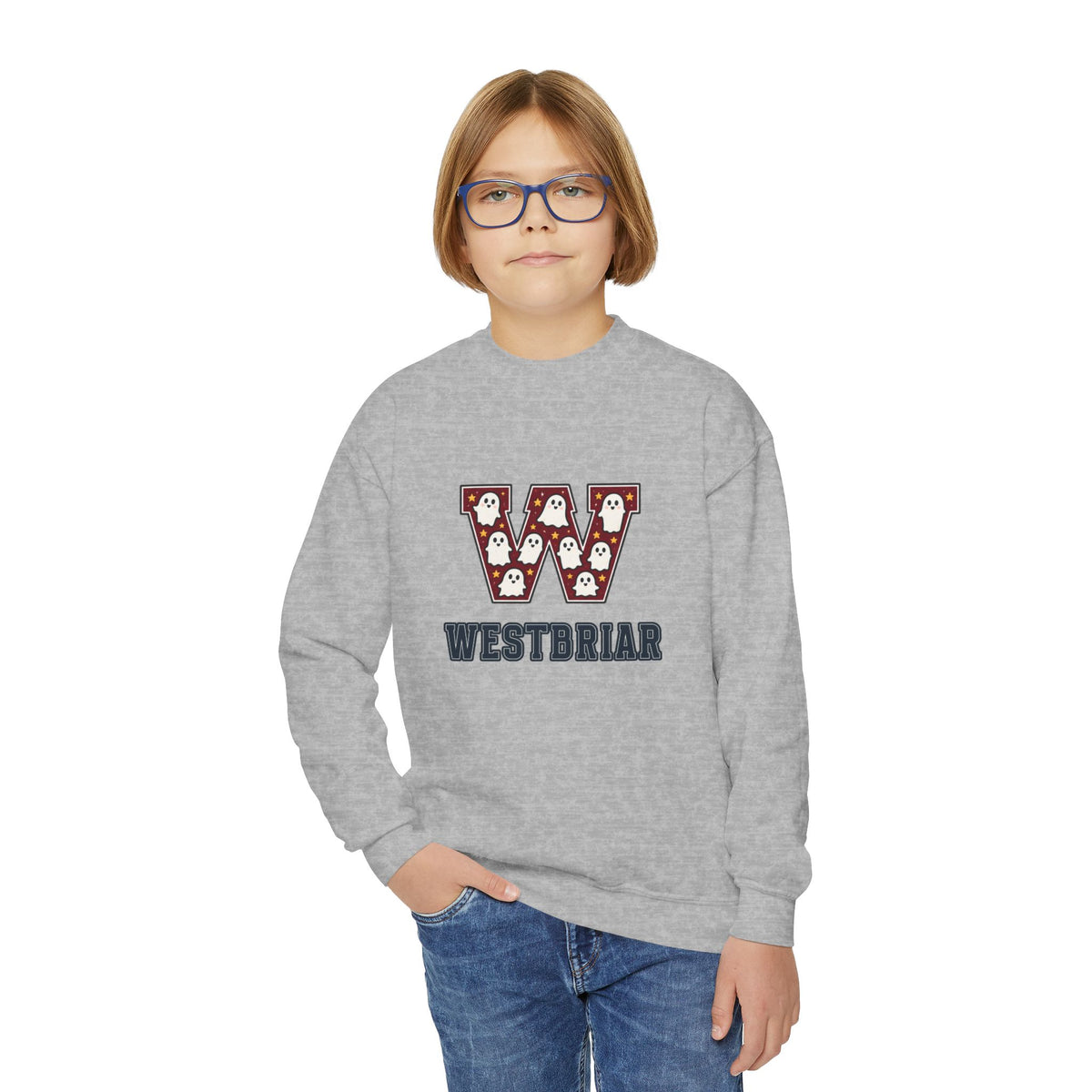 Boys Boo W Crewneck — Westbriar Halloween