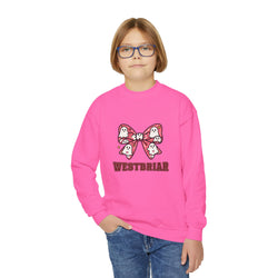 Girls Ghost Bow Crewneck — Westbriar Halloween