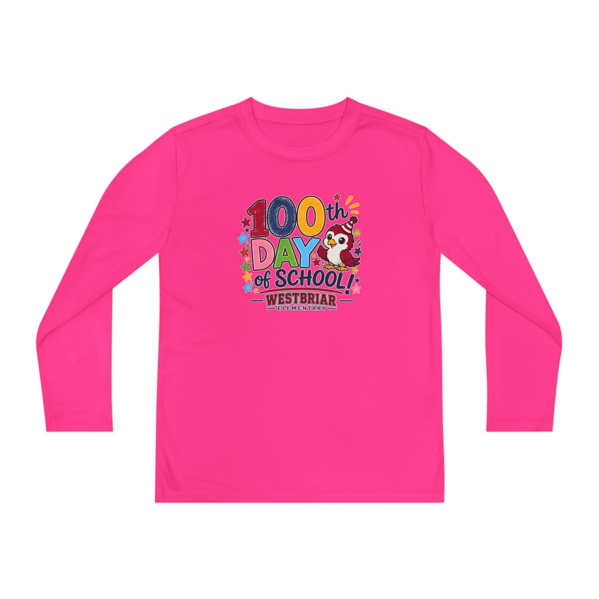 Youth 100th Day of School Long Sleeve Shirt