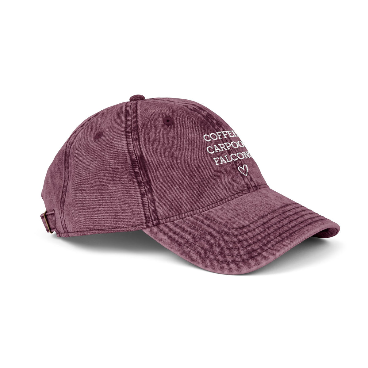 Coffee • Carpool • Falcons Vintage Hat — Embroidered