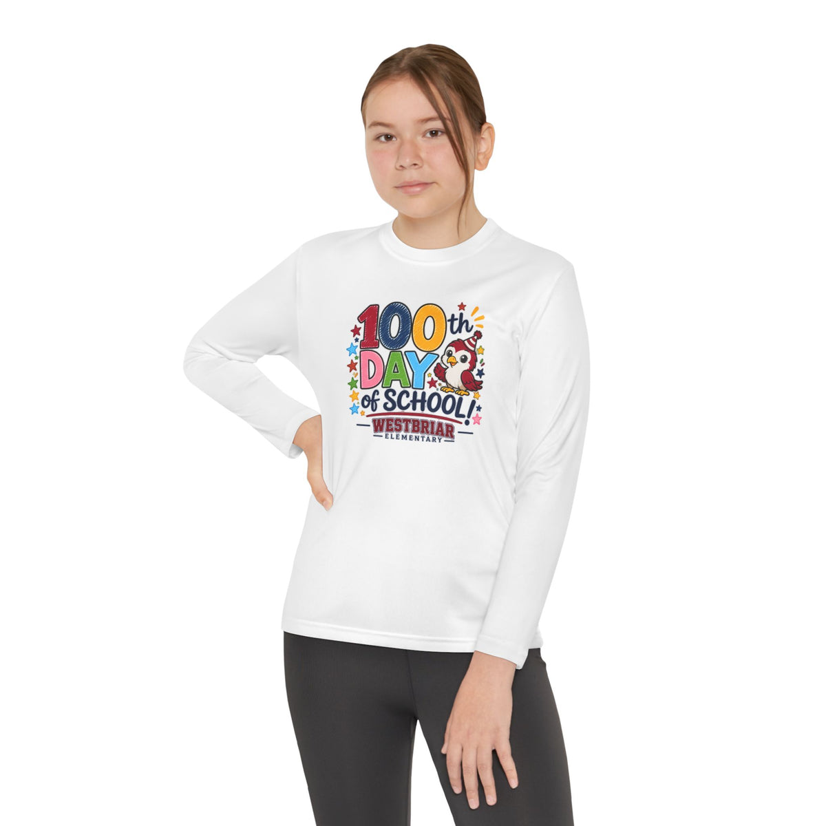 Youth 100th Day of School Long Sleeve Shirt
