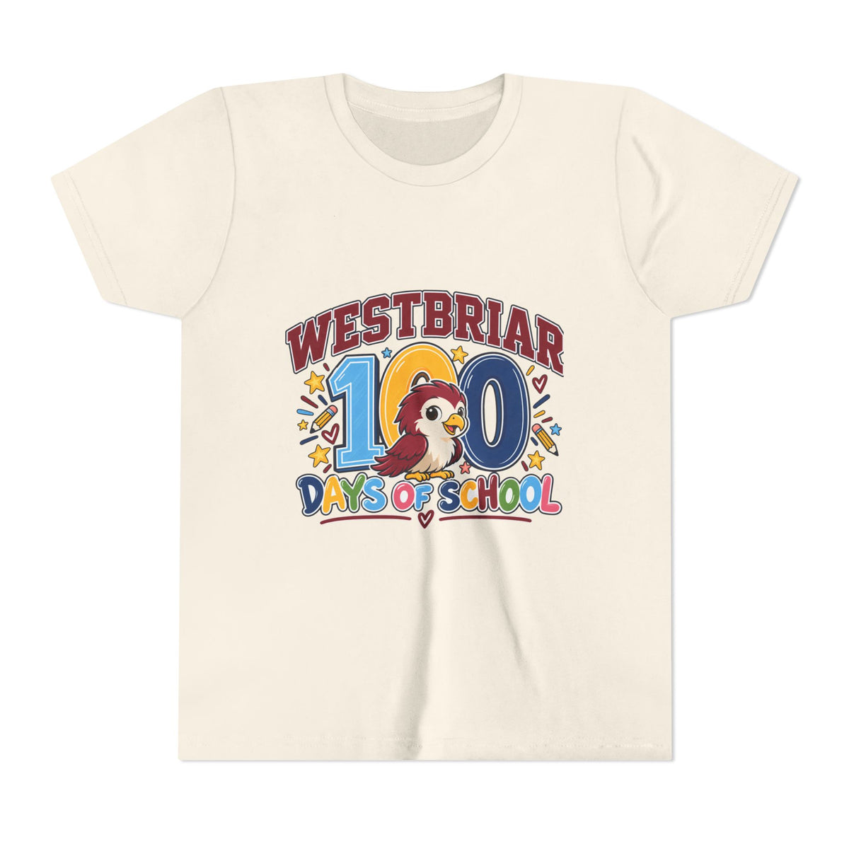 Westbriar 100th Day of School Youth Short Sleeve Tee