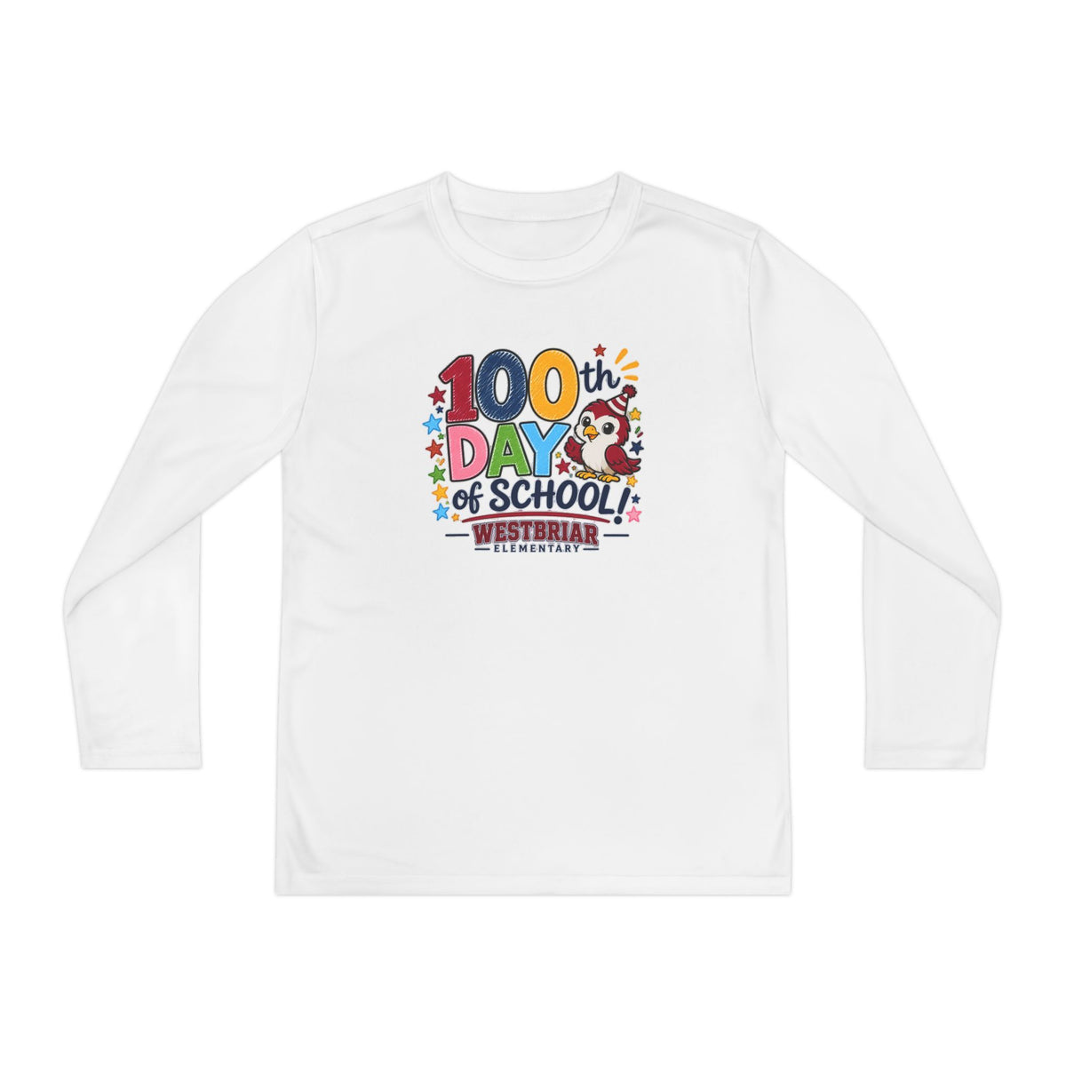 Youth 100th Day of School Long Sleeve Shirt