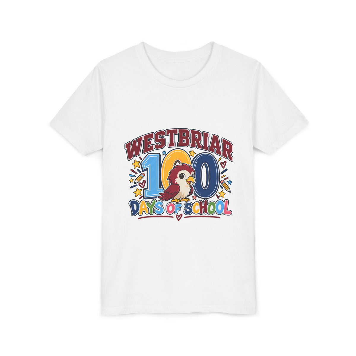 Westbriar 100th Day of School Youth Short Sleeve Tee